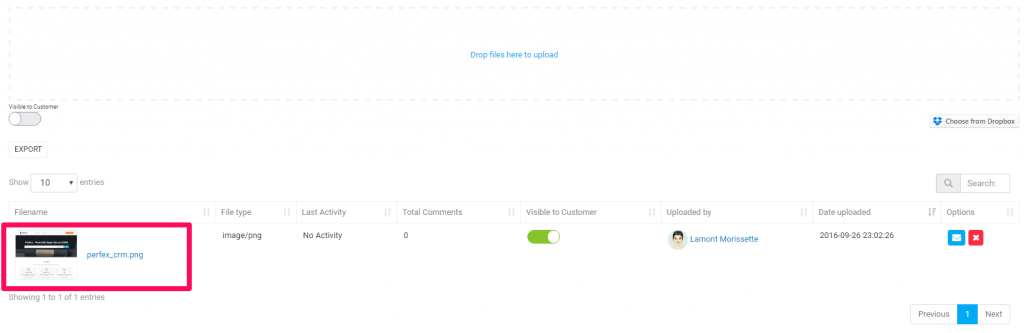 Project File Comments